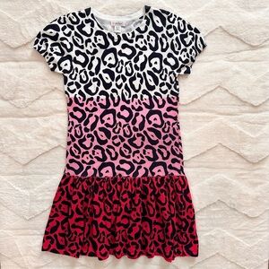Heartstrings KC Parker Girls Sweater Dress Animal Print Sz‎ 10-12 Never Worn